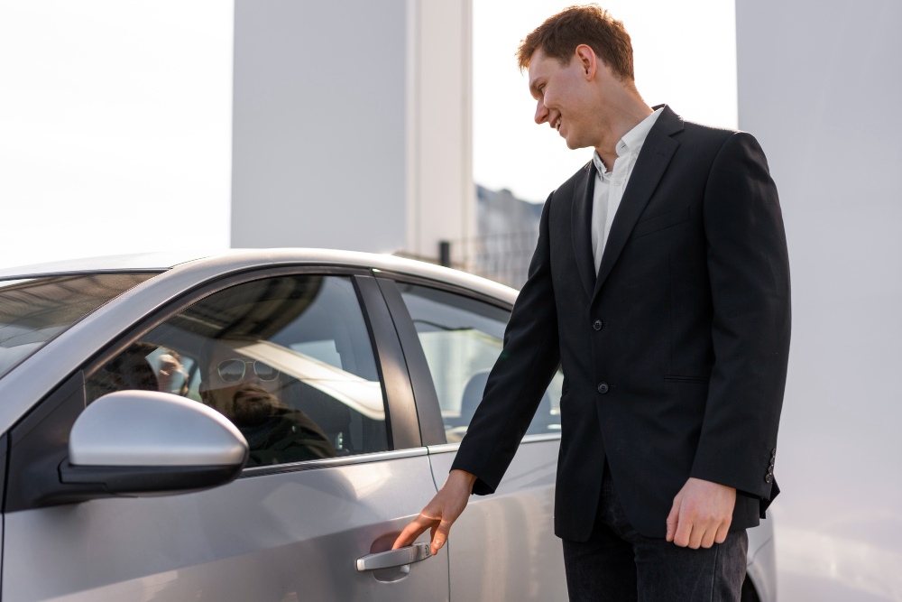 Professional private chauffeur in Dubai offering luxury and safe rides